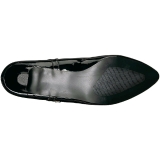Svart Lackl�der 5 cm FAB-425 stora storlekar pumps skor