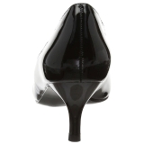 Svart Lackl�der 6,5 cm KITTEN-01 stora storlekar pumps skor