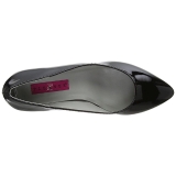 Svart Lackl�der 6,5 cm KITTEN-01 stora storlekar pumps skor
