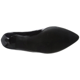 Svart Lackl�der 6,5 cm KITTEN-01 stora storlekar pumps skor