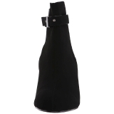 Svart Mocka 7,5 cm KIMBERLY-102 stora storlekar st�vletter dam