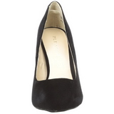 Svart Sammet 13 cm AMUSE-20 Pumps H�gklackade Herrskor
