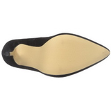 Svart Sammet 13 cm AMUSE-20 Pumps H�gklackade Herrskor