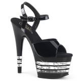 Svarta high heels 18 cm ADORE-709LNRS platå high heels
