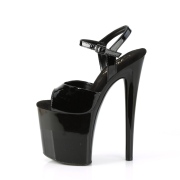 Svarta high heels 20 cm NAUGHTY-809 plat high heels
