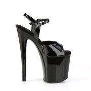 Svarta high heels 20 cm NAUGHTY-809 plat high heels