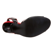 Svarta slingback lackpumps 13 cm SEDUCE-117 högklackade slingback skor