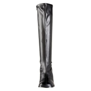 Svarta vinylst�vlar 7,5 cm GOGO-300 h�gkvinylat damst�vlar f�r m�n