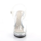 Transparent 11,5 cm FLAIR-408MG H�ga Klackar Skor f�r M�n