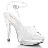 Transparent 13 cm COCKTAIL-506 platform sandals heels shoes