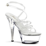 Transparent 15 cm KISS-206 Plat�skor med klack