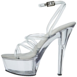 Transparent 15 cm KISS-206 Plat�skor med klack
