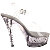 Transparent 15 cm STARDUST-608 Womens Shoes with High Heels