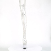 Transparent 18 cm ADORE-3021 Sexy Overknee Stövlar