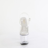Transparent 18 cm BLISS-708 plat� p�rla klackar skor