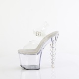 Transparent 18 cm BLISS-708 plat� p�rla klackar skor