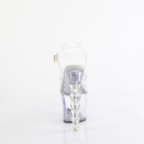 Transparent 18 cm BLISS-708 plat� p�rla klackar skor
