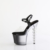 Transparent 18 cm BLISS-7082 plat� p�rla klackar skor