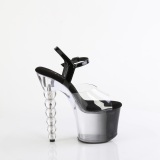 Transparent 18 cm BLISS-7082 plat� p�rla klackar skor