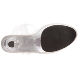 Transparent 18 cm TREASURE-708 tip jar platform stripper high heel shoes
