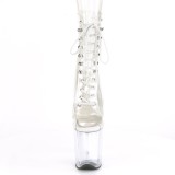 Transparent 20 cm FLAMINGO-1021C kvinnor plat�st�vlar - pole dance st�vlar