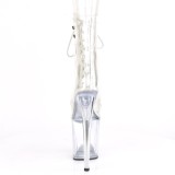 Transparent 20 cm FLAMINGO-1021C kvinnor plat�st�vlar - pole dance st�vlar