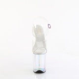 Transparent 20 cm FLAMINGO-808HT Hologram plat� klackar skor