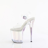 Transparent 20 cm FLAMINGO-808HT Hologram plat� klackar skor