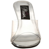 Transparent 8,5 cm ROMANCE-301 Plat� H�gklackade Slipper Skor