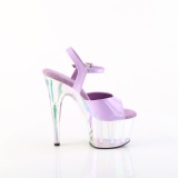 Transparent plat 18 cm ADORE-709HT Lavendel hgklackat sandaler kvinnor