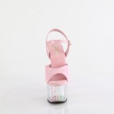 Transparent plat 18 cm ADORE-709HT rosa hgklackat sandaler kvinnor