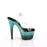 Turkosbl 18 cm ADORE-708SS glitter plat high heels