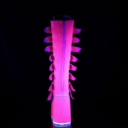 Vegan 14 cm SWING-815UV buckle boots - alternative boots platform neon