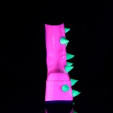 Vegan 18 cm SLAY-77 demoniacult alternativa platboots neon