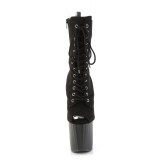 Vegan 19 cm ENCHANT-1041FS open toe ankle boots black