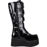 Vegan 8,5 cm TRASHVILLE-518 demonia boots - unisex platform boots