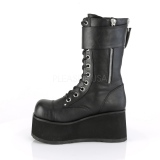 Vegan 9,5 cm PETROL-150 demonia boots - unisex platform boots