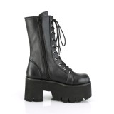 Vegan 9 cm ASHES-105 alternative ankle boots platform black