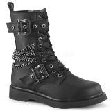 Vegan BOLT-250 demonia ankle boots - unisex combat boots