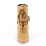 Vegan brun 10 cm DREAM-1022 ankel booties f�r m�n