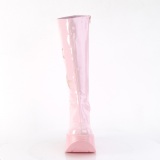 Vegan rosa 13 cm DYNAMITE-218 emo punk wedge platåstövlar kilklack