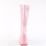 Vegan rosa 13 cm DYNAMITE-218 emo punk wedge platåstövlar kilklack