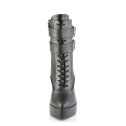 Vegan svart 13,5 cm INDULGE-1026 ankel booties f�r m�n