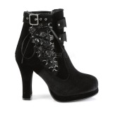 Velvet 10 cm CRYPTO-51 goth lolita platform ankle boots