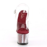 Vinr�d 18 cm SKY-308G-T glitter plat� high heels