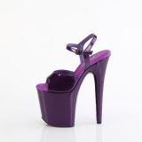 Violet 20 cm FLAMINGO-809GP glitter platform sandals shoes