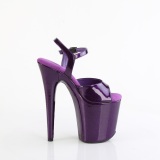 Violet 20 cm FLAMINGO-809GP glitter platform sandals shoes