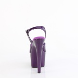 Violett 18 cm ADORE-709GP glitter plat high heels