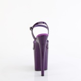 Violett 20 cm FLAMINGO-809GP glitter plat high heels
