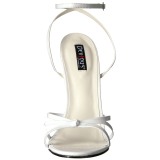 Vit 15 cm DOMINA-108 klackskor f�r m�n